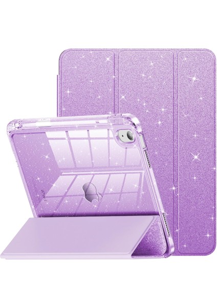 iPad Mini 7 / iPad Mini 6 Için Tablet Kılıfı, Kız Çocukları Için Parıltılı Şeffaf Otomatik Uyanma/uyku Özellikli Simli Kapak (Yurt Dışından)