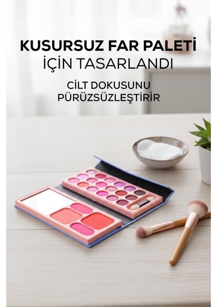 Cüzdan Şekilli 2 Katlı Far ve Allık Paleti indirimleri