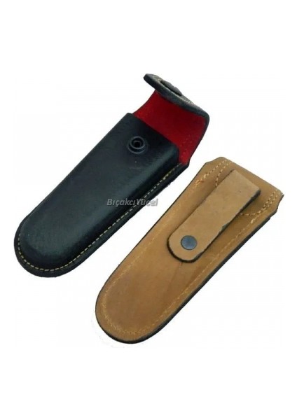 Eco Lounge Hakiki Deri Çakı Kılıfı No:4 - 14 Cm, Kemerlikli