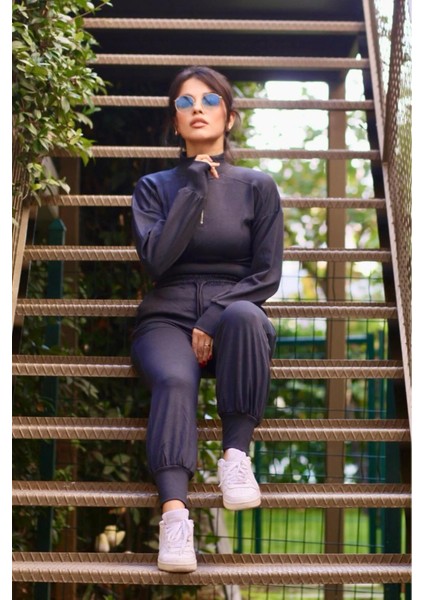 Şalvar Paçalı Lacivert Kaliteli Modal Takım