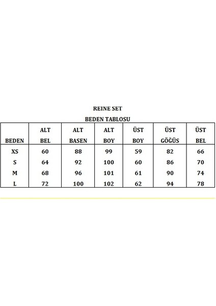 Reine Set Alt Üst Takım