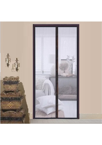 Siyah Mıknatıslı Kapı Sinekliği Tülü ( 90 x 210 Cm) fırsatları