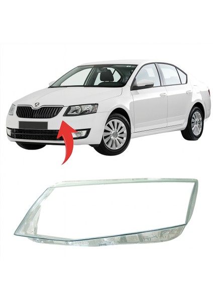 5E1941017X Far Camı Sol Octavia A7 Kasa 2013-2015 Siyah