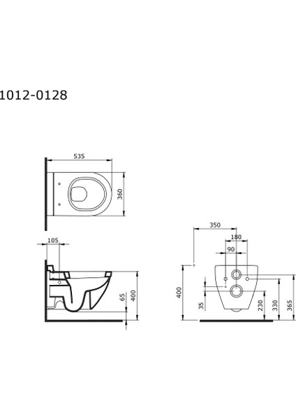 Bocchi Taormina Arch Asma Klozet modelleri