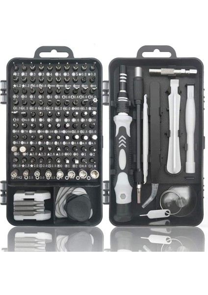 115 Parça Çok Fonksiyonlu Cep Telefon, Bilgisayar, Saat, Elektronik Cihaz Tamiri Için Hassas Tornavida Seti