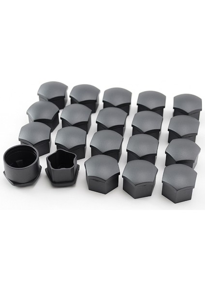 6J0601173 Bijon Kapak Seti Gri 16 Normal +4 Şifreli Seat ve Audi Siyah