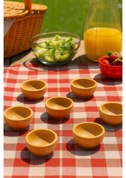 (6’lı Bambu Çerezlik Seti – Doğal, Şık ve Dayanıklı Sunum Kaseleri 6 x 6 x 3 Cm) modelleri