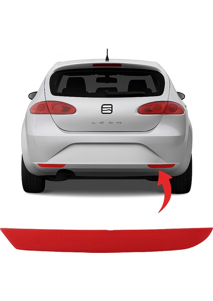 1P0945105E Reflektör Arka Tampon Sol Leon-Fr 2006-2013 Siyah