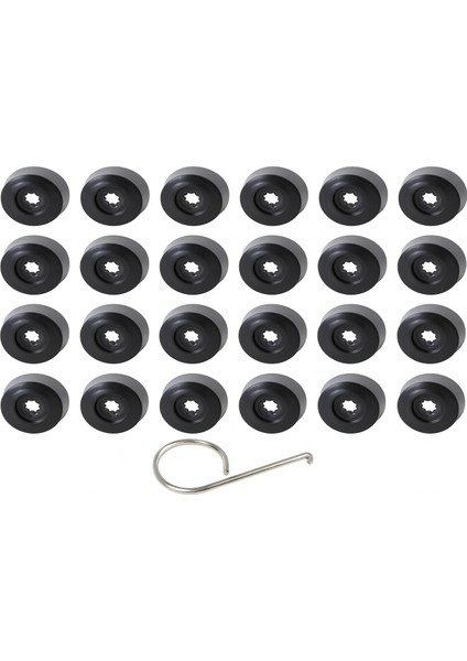 4M0601173C Bijon Kapagı Siyah 16 Ad Normal+4 Ad Şifreli Audi ve Seat Siyah