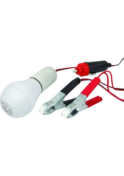 12 Volt Çok Amaçlı Oto Seyyar Lamba Fişli ve Kıskaçlı
