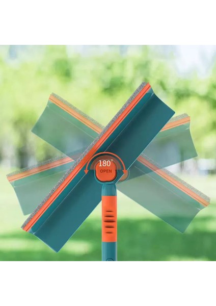 Oval Uçlu Esnek Oynar Başlıklı Çekçekli Teleskopik Cam Silme Aparatı fırsatları