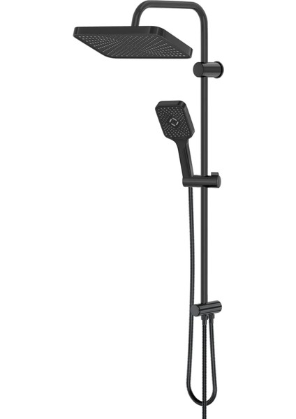 | Valtemo Mat Siyah Yağmurlama Tepe Duş Seti - Büyük Boy, Kolay Kireç Temizleme fiyatları