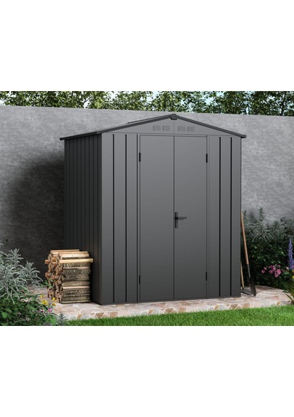 Garden&Outdoor Metal Bahçe Depolama Kulübesi Antrasit