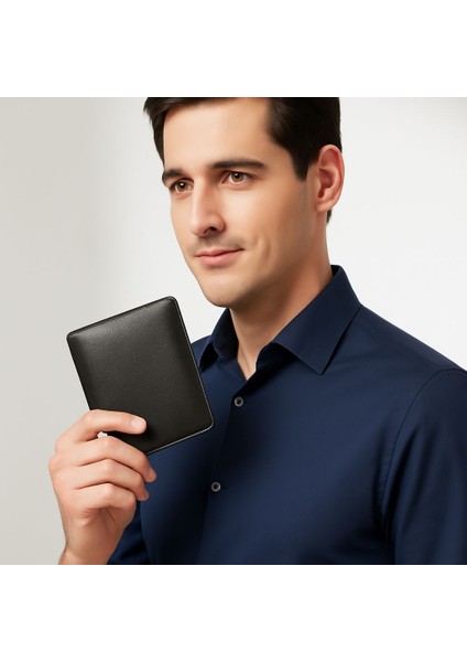 Hakiki Deri Siyah Erkek Cüzdan Bozuk Para Hazneli fiyatları