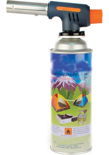 Bütan Gaz Torch Çakmaklı Kamp Pürmüz 220 gr fiyatları