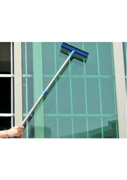 Teleskopik Çekçekli Cam Silme Aparatı Uzun indirimleri