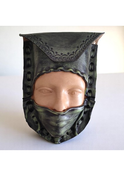 El Yapımı Hakiki Deri Maske ve Aksesuar Çantası- Gerçek Deri Çanta Koruyucu Kılıf - Seyahat Dostu Premium El Işçiliği Tasarım