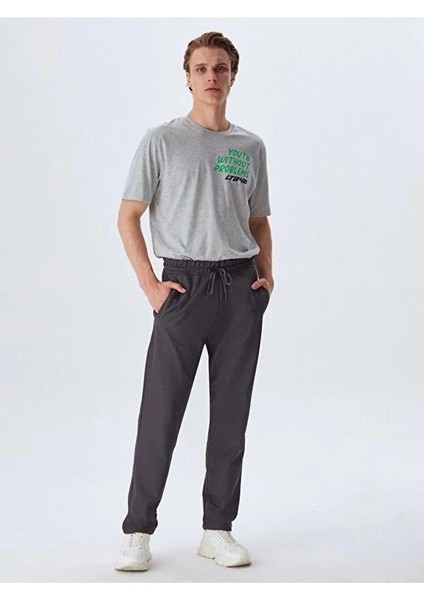 FOWENI Düz Paça Antrasit Eşofman Altı modelleri