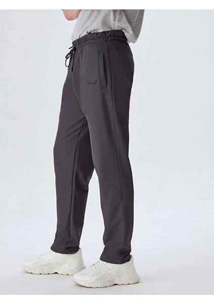 FOWENI Düz Paça Antrasit Eşofman Altı