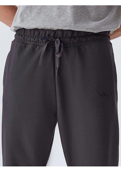 FOWENI Düz Paça Antrasit Eşofman Altı