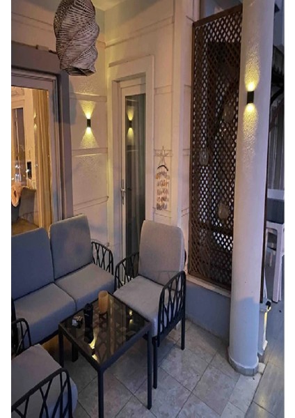 1 Adet Solar Çift Taraflı Duvar Lambası Güneş Enerjili Aydınlatma Dekorasyon Aplik Işık indirimleri