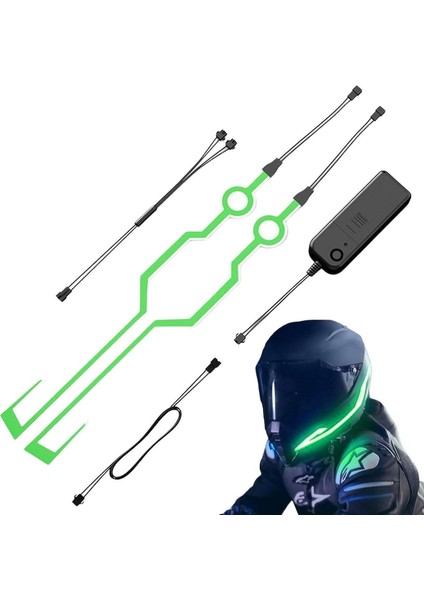 Reflektif Pilli Işık Şerit Kask Güvenlik Motosiklet Bisiklet Scooter LED Işık Gece Sürüş Şeridi fiyatları