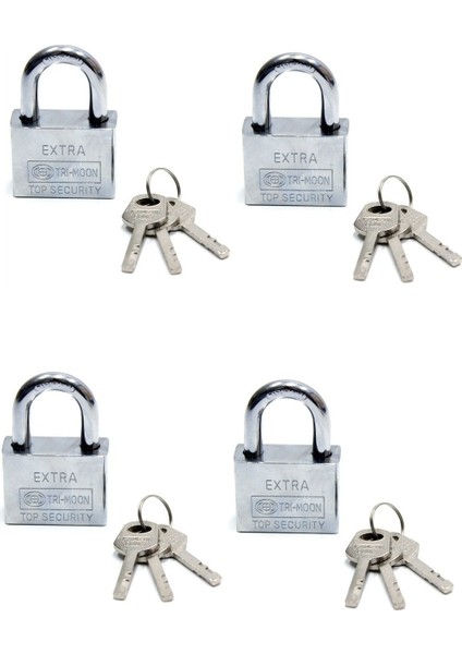 Akıllı Anahtarlı Asma Kilit 4lü Set indirimleri