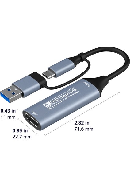 4K 30Hz HDMI Video Capture Card USB 3.0 ve Type-C Görüntü Yakalama Kartı fiyatları