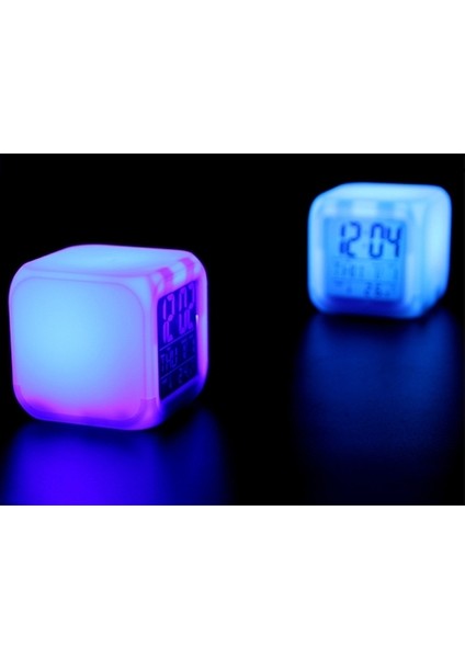 7 Renk Değiştiren Alarmlı Dijital Küp Saat fiyatları