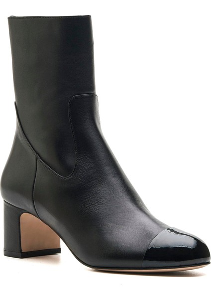 Resty Siyah Hakiki Deri Kadın Topuklu Bot fiyatları