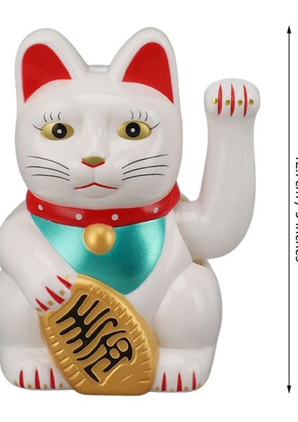 Maneki Neko Şans Kedisi | El Sallayan Japon Şans Kedi Biblo | Feng Shui Bereket ve Para Çekme Figürü fiyatları