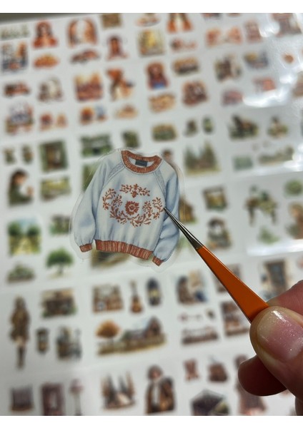 Mevsimler Serisi Sonbahar Temalı 4 Bölüm 100 Yaprak 450 Adet Kutu Sticker Seti/etiket/çıkartma fiyatları