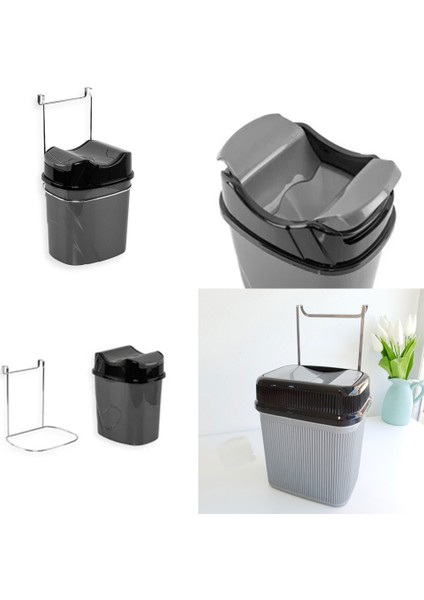 Askılı Pratik Çöp Kovası 5.5 Litre Asılabilir