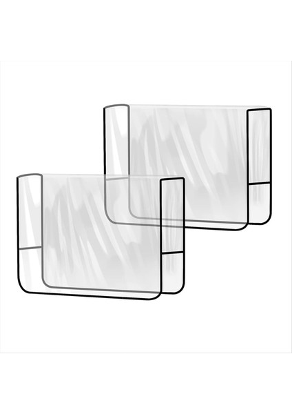 2 Paket Salon Sandalye Kapağı Koruyucular Temiz Kare Kuaförlük Sandalye Arka Kapakları Çoğu Standart Sandalyeye Uygun (Yurt Dışından)