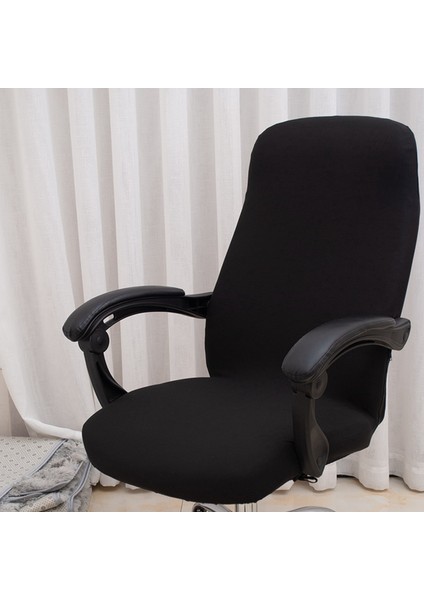 2x Ofis Sandalye Kapağı Elastik Siyam Ofis Sandalyesi Kapak Döner Sandalye Bilgisayar Koltuk Koruyucu Kapak (Siyah) (Yurt Dışından) modelleri