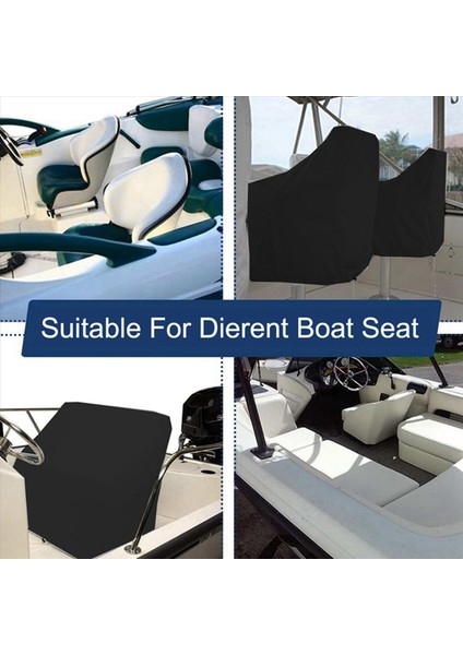 2pcs 56X61X64CM Tekne Koltuk Kapağı Su Geçirmez Anti Uv Toz Elastik Deniz Katlanır Koltuk Kapağı Gemisi Dönme Sandalye Tablo Kapağı (Yurt Dışından) fırsatları