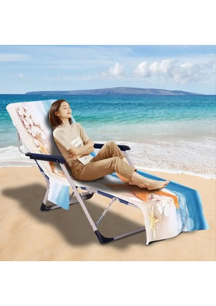 Yan Cepli Plaj Sandalye Kapağı Rahat ve Hızlı Kurutma Salonu Sandalye Havlu Kapağı Açık Plaj Için Uygun (Yurt Dışından) indirimleri