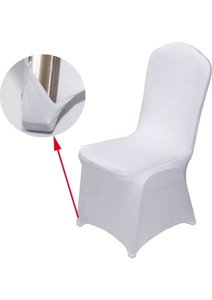 10 Adet Sandalye Kapağı Düğün Partisi Yemek Sandalye Dekorasyon Kapakları Için Streç Slipcovers (Yurt Dışından) fırsatları