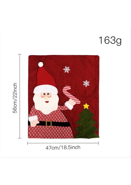 Noel Arka Sandalye Yemek Odası Sandalyesi Kapakları Akşam Yemeği Sandalyesi Kapağı Noel Ziyafet Mutfak Yemek Odası Decor C (Yurt Dışından) modelleri