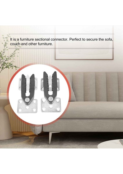 2 Adet Kanepe Kanepe Kesit Mobilya Konnektörü Snap Timsah Stili (Yurt Dışından) indirimleri