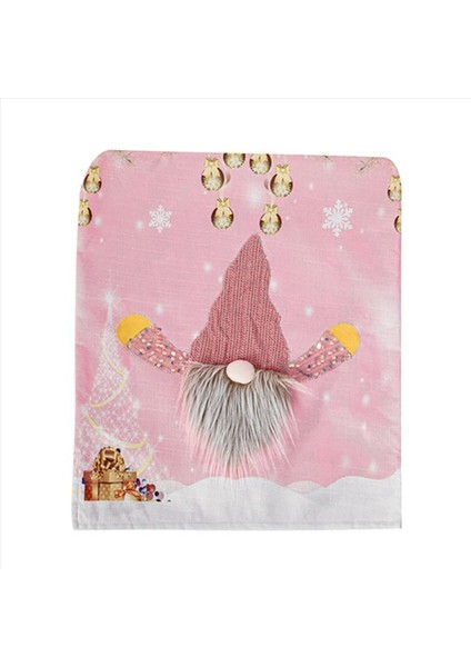 2x Noel Komik Gnome Sandalye Kapakları LED Hafif Karikatür Yüzsüz Santa Pembe Sandalye ile Yemek Dekor-1 Için Slipcover (Yurt Dışından) indirimleri