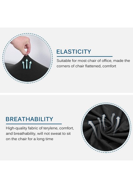 2x Ofis Sandalye Kapak Bilgisayar Sandalye Patron Sandalye Kapak Modern Sadizm Stili Yüksek Beden Büyük Boyutta (Sandalye Dahil) (Yurt Dışından) fırsatları