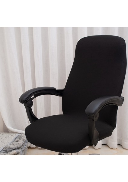 4x Ofis Sandalye Kapağı Elastik Siyam Ofis Sandalyesi Kapak Döner Sandalye Bilgisayar Koltuk Koruyucu Kapak (Siyah) (Yurt Dışından) indirimleri