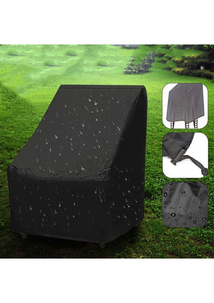 2x Su Geçirmez Sandalye Kapağı Açık Yüksek Sırt Veranda Istifleme Mobilya Koruması (Yurt Dışından) fırsatları
