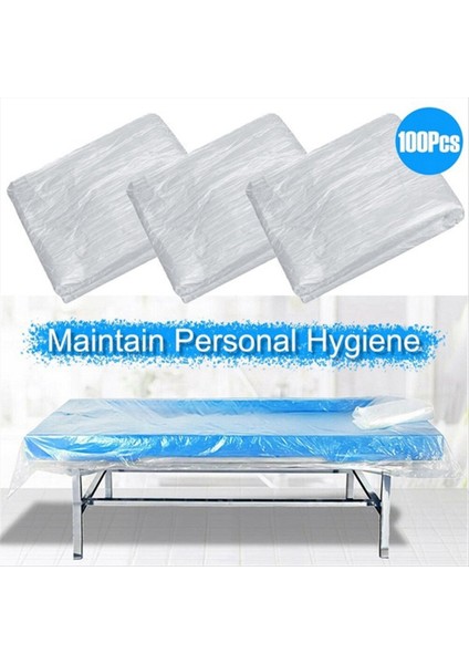 100 Adet Tek Kullanımlık Plastik Kanepe Kapak Yatak Örtüsü Spa Masaj Arıtma Tablo Sayfaları Şeffaf Güzellik Yatağı (Yurt Dışından) fiyatları