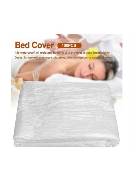 100 Adet Tek Kullanımlık Plastik Kanepe Kapak Yatak Örtüsü Spa Masaj Arıtma Tablo Sayfaları Şeffaf Güzellik Yatağı (Yurt Dışından) fırsatları