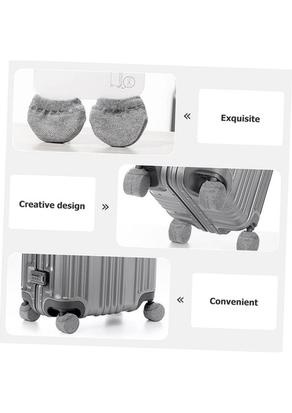 16 Adet Örgü Bardaklar Bavula Dayanıklı Kapaklar Için Ev Tekerleği Tekerlek Tekerleği Sandalye Evrensel Bagaj Ayak Örtüsü (Yurt Dışından) fiyatları