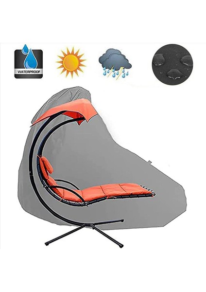 2x Asma Sandalye Kapağı - Asma Lounger Koruyucu Kapak Su Geçirmez Anti Dust Oxford Kumaş Sallanan Sandalye Yağmur Kapağı (Yurt Dışından) fırsatları