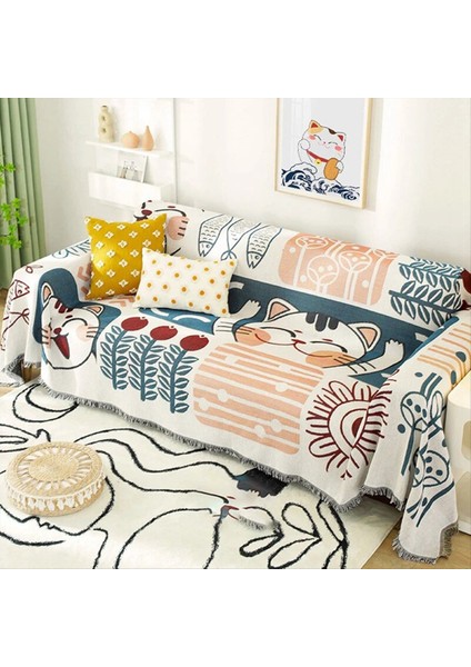 Yaz Evrensel Kanepe Kapağı Kumaş Kanepe Yastık Kapağı Battaniye Tek Evrensel Tüm Mevsimler 90X90CM (Yurt Dışından) fiyatları