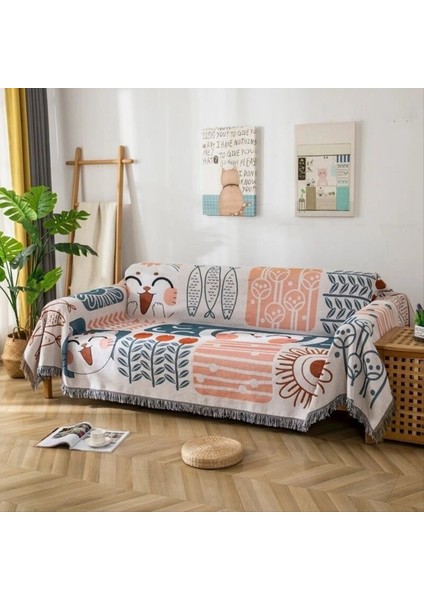 Yaz Evrensel Kanepe Kapağı Kumaş Kanepe Yastık Kapağı Battaniye Tek Evrensel Tüm Mevsimler 90X90CM (Yurt Dışından) indirimleri